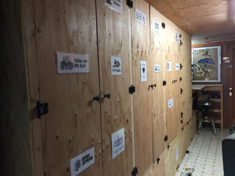 Storage and Sewing Area